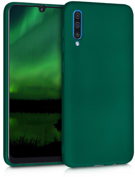 kwmobile Samsung Galaxy A50 Hülle - Handyhülle für Samsung Galaxy A50 - Handy Case in Dunkelgrün