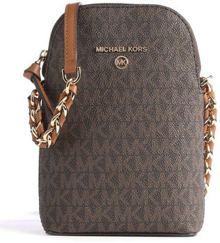 Michael Kors Jet Set Small Ns Chain Phone Xbody Brown/Acorn