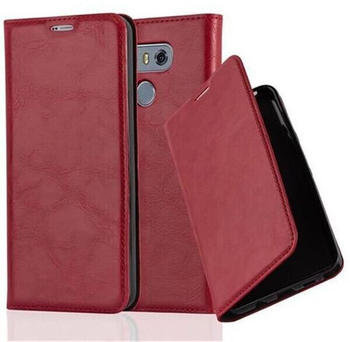 Cadorabo Hülle für LG G6 in APFEL ROT Handyhülle mit Magnetverschluss, Standfunktion und Kartenfach