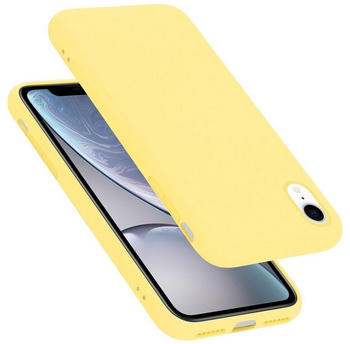 Cadorabo TPU Liquid Silicone Case (Apple iPhone XR) Yellow