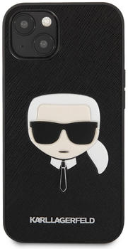 Karl Lagerfeld PU Saffiano Karl Head Cover für Apple iPhone 13 mini - Black