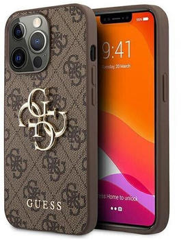 Guess 4G Big Metal Logo iPhone 13 Pro Braun