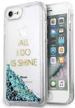 Guess Liquid Glitter Party iPhone 8/7/6s/6 blau