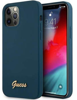 Guess Silicone Vintage iPhone 12 Pro Max Blau