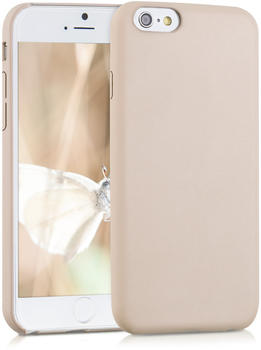 kwmobile Apple iPhone 6 / 6S Hülle - Handyhülle für Apple iPhone 6 / 6S - Beige - Kunstleder Handy Case Schutzhülle