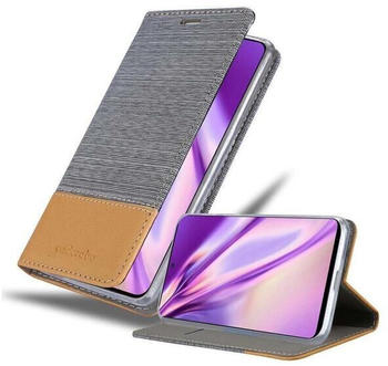 Cadorabo Handyhülle für Samsung Galaxy A71 HELL GRAU BRAUN