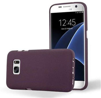 Cadorabo Hülle für Samsung Galaxy S7 in FROST BORDEAUX LILA