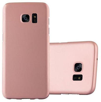 Cadorabo Hülle für Samsung Galaxy S7 EDGE in METALL ROSE GOLD