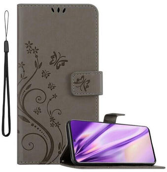 Cadorabo Flower Book Cover (Galaxy S20) Grau