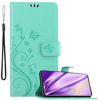 Cadorabo Flower Book Cover (Galaxy S20 Ultra) Türkis