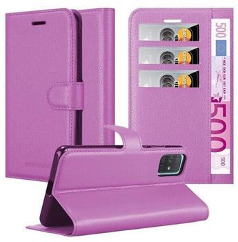 Cadorabo Book mit Standfunktion Cover (Galaxy A71 5G) Violett