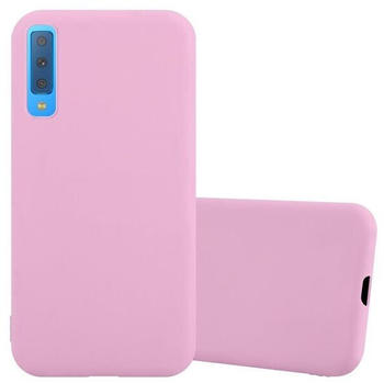 Cadorabo TPU Candy Cover (Galaxy A7 (2018)) Rosa