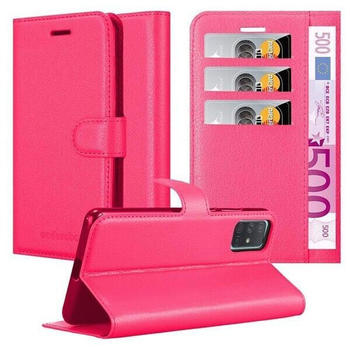 Cadorabo Book mit Standfunktion Cover (Galaxy A71 5G) Pink