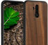 kwmobile Holz Schutzhülle für Huawei Mate 20 Lite - Hardcase Hülle mit TPU Bumper Walnussholz in Dunkelbraun - Handy Case Cover