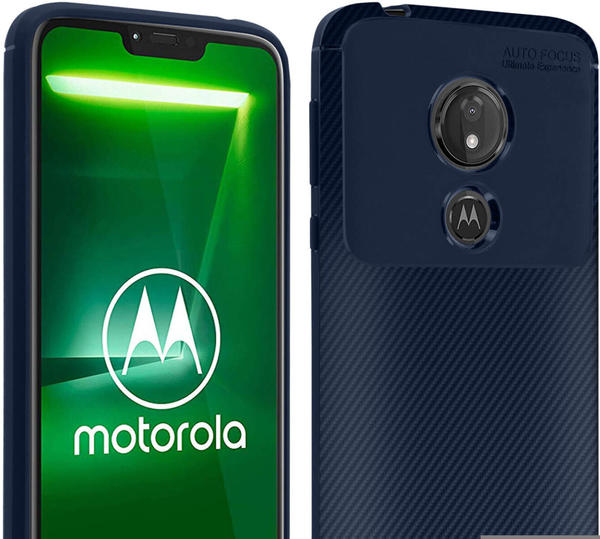 Avizar Carbon matte Schutzhülle, Gelhülle für Motorola Moto G7 Power -  Dunkelblau Test ❤️ Testbericht.de Dezember 2021