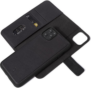 Decoded Bags Decoded Entschlüsselte 2-in-1 Apple iPhone 11 Pro Max Buchhülle Leder Schwarz
