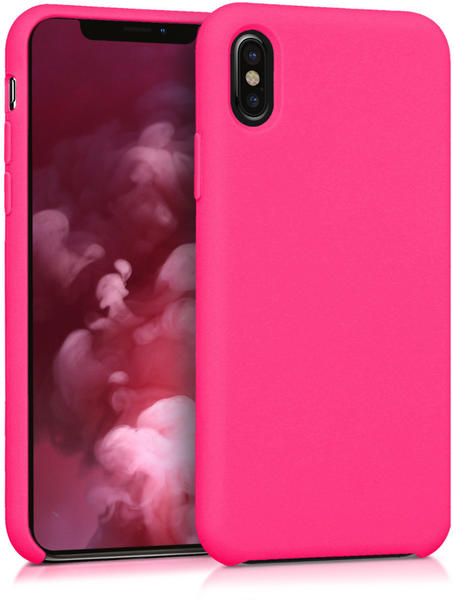 kwmobile Apple iPhone X Hülle - Handyhülle für Apple iPhone X - Handy Case in Neon Pink