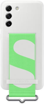Samsung Silicone Cover with Strap (Galaxy S21 FE) White