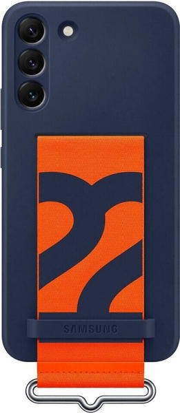 Samsung Silicone Cover with Strap (Galaxy S22 Plus) Navy