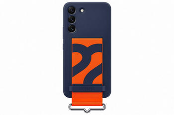 Samsung Silicone Cover with Strap (Galaxy S22) Navy
