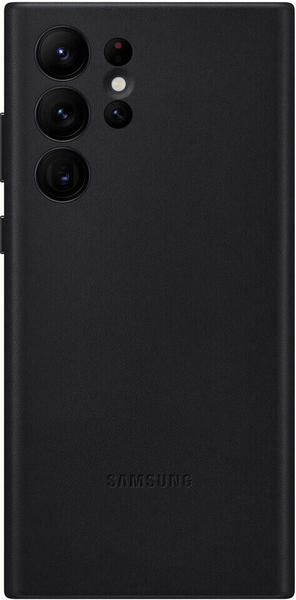 Samsung Leather Backcover (Galaxy S22 Ultra) Black