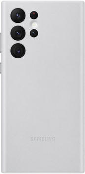 Samsung Leather Backcover (Galaxy S22 Ultra) Light Gray