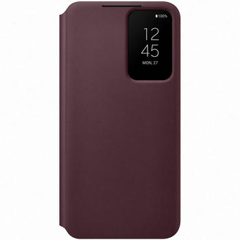 Samsung Clear View Cover (Galaxy S22) Burgundy
