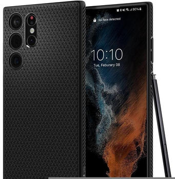 Spigen Liquid Air Case (Galaxy S22 Ultra) Matte Black