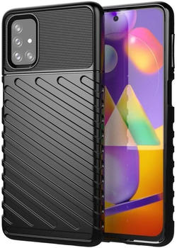 COFI1453 Hybrid Armor Etui SchutzHülle Thunder Case Bumper Cover Handyhülle Matt Hülle Robust Rutschfest kompatibel mit Samsung Galaxy A12 (A125F)