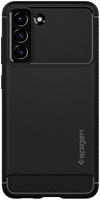 Spigen Rugged Armor H&uuml;lle f&uuml;r Samsung Galaxy S21 FE - Mattschwarz