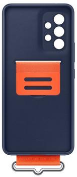 Samsung Silicone Cover with Strap (Galaxy S53 5G) Navy
