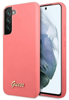 Guess Silicone Script Galaxy S22 Plus 5G fuchsia