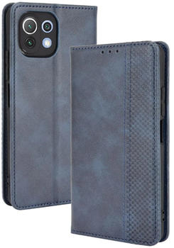 König Design Wallet Cover (Xiaomi Mi 11 Lite) Blau