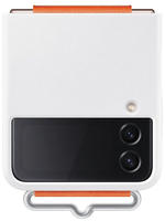 Samsung Samsung Silicone Cover Ef-gf721 Mit Strap F&uuml;r Galaxy Z Flip4 Wei&szlig;