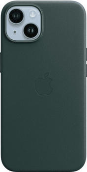 Apple Leder Case mit MagSafe (iPhone 14) Waldgrün