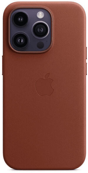 Apple Leder Case mit MagSafe (iPhone 14 Pro) Umbra