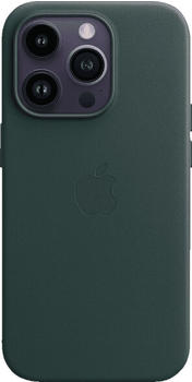 Apple Leder Case mit MagSafe (iPhone 14 Pro) Waldgrün