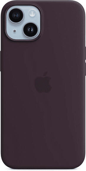 Apple Silikon Case mit MagSafe (iPhone 14) Holunder