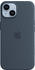 Apple Silikon Case mit MagSafe (iPhone 14) Sturmblau