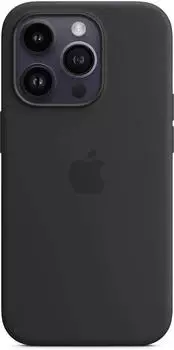 Apple Silikon Case mit MagSafe (iPhone 14 Pro) Mitternacht