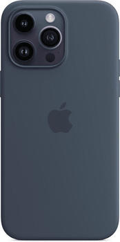 Apple Silikon Case mit MagSafe (iPhone 14 Pro Max) Sturmblau