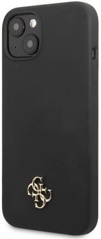 Guess 4G Silicone Metal Logo Cover für Apple iPhone 13 mini Black