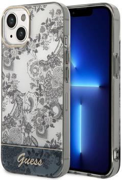 Guess PC/TPU Toile De Jouy Back Cover für iPhone 14 Plus Grey