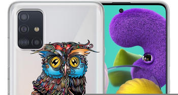 König Design Schutzhülle für Samsung Galaxy S21 Ultra Motiv Handy Hülle Silikon Case Cover... Samsung Galaxy S21 Ultra, Eule