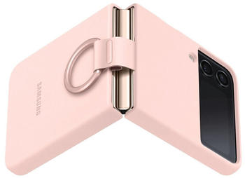 Samsung Silicone Cover with Ring (Galaxy Z Flip 4) Pink