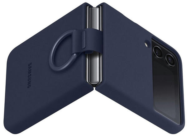 Samsung Silicone Cover with Ring (Galaxy Z Flip 4) Navy