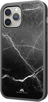 Black Rock Protective Marble Case Cover Apple iPhone 13 Pro Max Schwarz