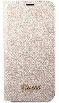 Guess PC/TPU 4G Metal Camera Outline Book Cover für iPhone 14 Pro Max Pink