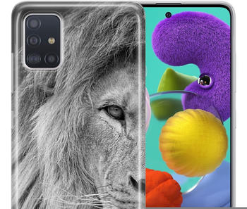 König Design Schutzhülle für Nokia G50 Motiv Handy Hülle Silikon Tasche Case Cover Bumper Neu... Löwe, Nokia G50