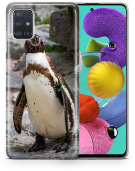 König Design Schutzhülle für Nokia G50 Motiv Handy Hülle Silikon Tasche Case Cover Bumper Neu... Pinguin, Nokia G50